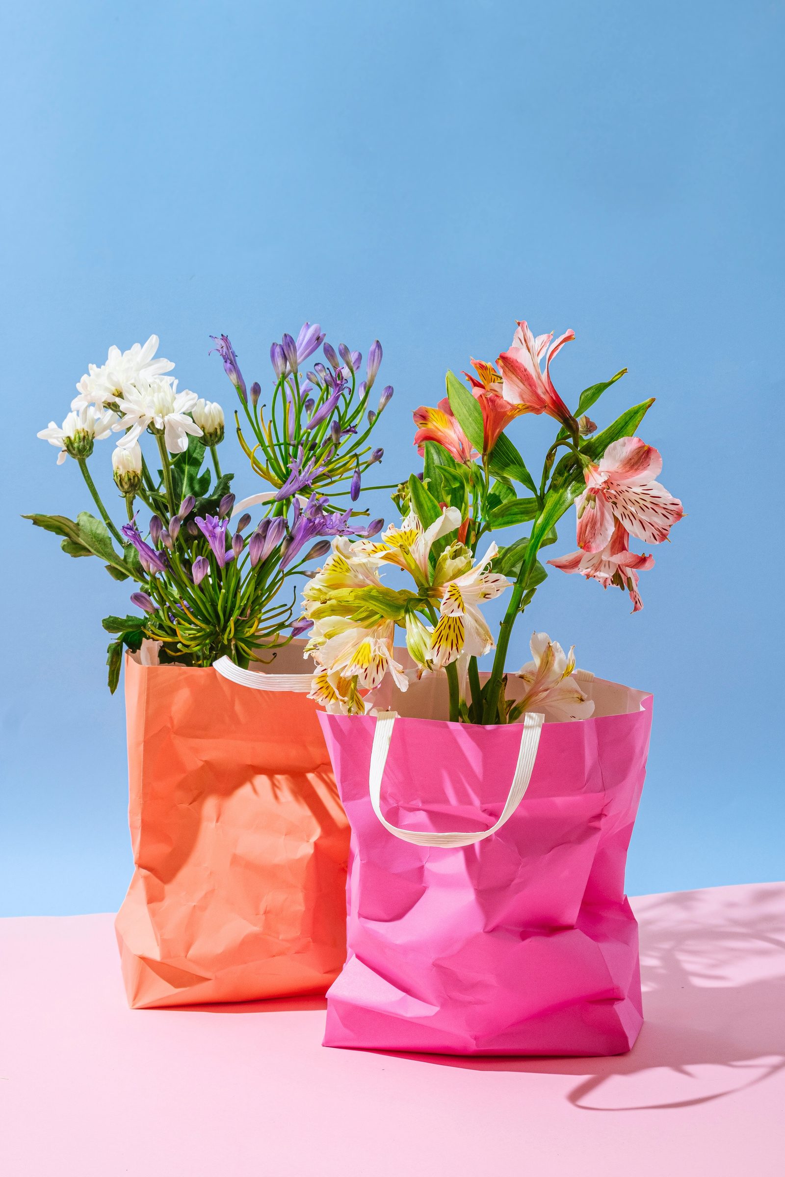 Bouquet of fresh flowers, symbolising the six core values